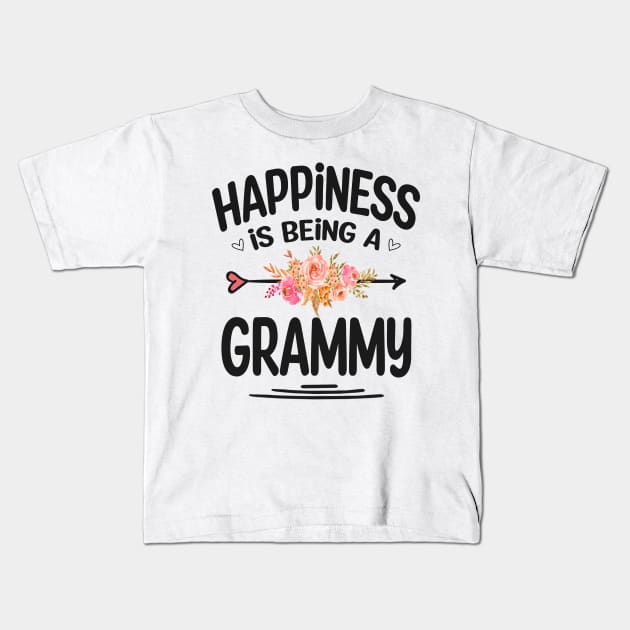 Grammy happiness is being a grammy Kids T-Shirt by Bagshaw Gravity